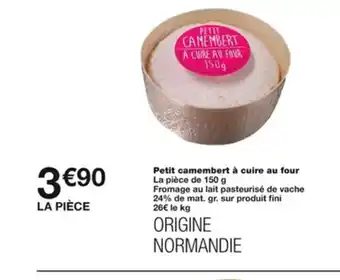Petit Camembert a Cuire Au Four