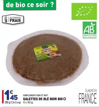 ALDI Galettes de blé noir Bio offre