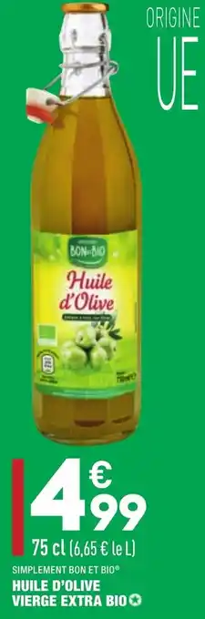 ALDI Huile d'olive vierge extra Bio offre