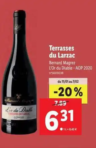 Terrasses du larzac bernard magrez l'or du diable - aop 2020