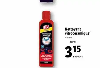 Lidl Nettoyant vitrocéramique w5 offre