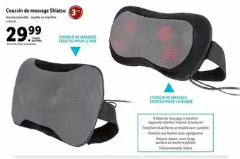 Lidl Coussin de massage shiatsu offre