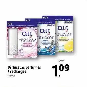 Lidl Diffuseurs parfumés + recharges air. offre
