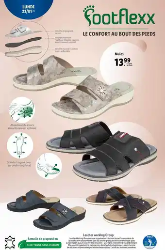 Lidl Mules footflexx offre