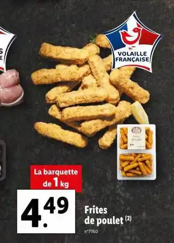Lidl Frites de poulet offre