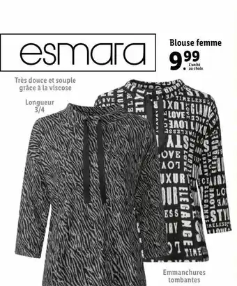Lidl Blouse femme esmara offre