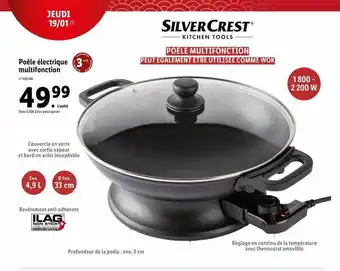 Lidl Poêle électrique multifonction silvercrest offre