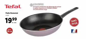 Lidl Poêle élémental tefal offre
