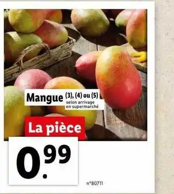 Lidl Mangue offre