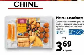 Lidl Plateau assortiment offre