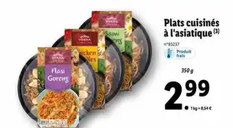 Lidl Plats cuisinés à l'asiatique vitasia offre