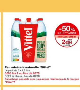 Monoprix Eau Minerale Naturelle Vittel offre
