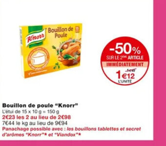 Monoprix Bouillon de Poule Knorr offre