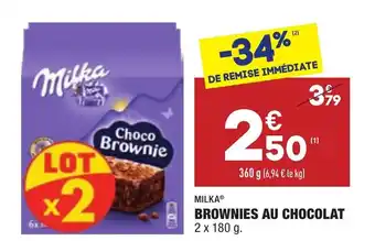 Brownies au chocolat