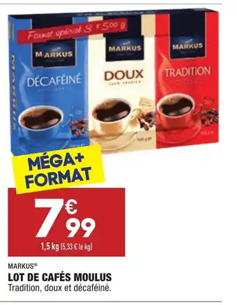 Lot de Cafés Moulus