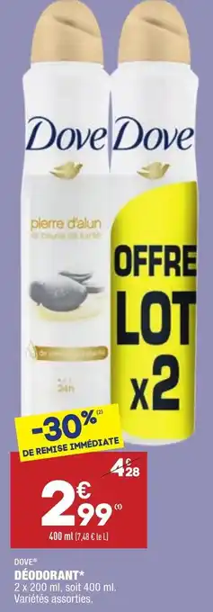 ALDI Déodorant offre