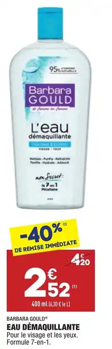 ALDI Eau Démaquillante offre
