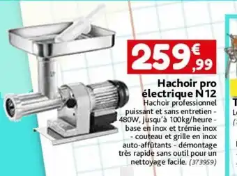Hachoir pro electrique n12