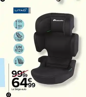 Carrefour Le siège-auto utac offre