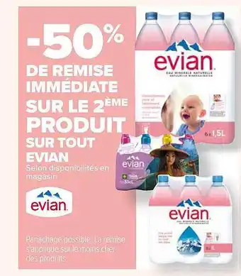 Carrefour Produit evian offre