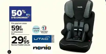 Le rehausseur nania