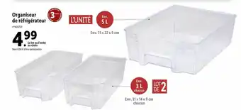 Lidl Organiseur de réfrigérateur offre