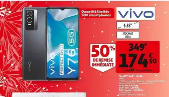 Auchan Smartphone y76 5g vivo offre