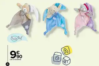 Carrefour Les 3 doudous baby nat' offre