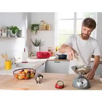 La Foir'Fouille Minuteur rétro magnet - ø 8 x h 5.5 cm - différents coloris - gris offre