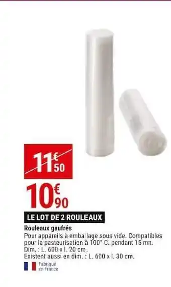 Gamm vert Rouleaux gaufres offre