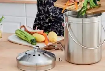 Mathon Seau à compost en inox 5 L offre