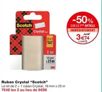 Monoprix Ruban Crystal Scotch offre