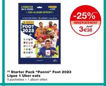 Monoprix Starter Pack Panini Foot 2023 Ligue 1 Uber eats offre