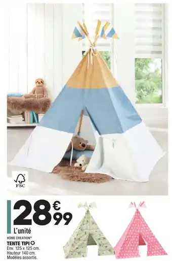 ALDI Tente Tipi offre