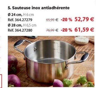 Mathon Sauteuse Inox Antiadhérente offre