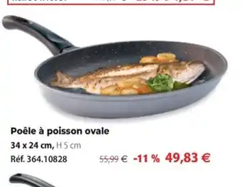 Mathon Poêle à Poisson Ovale offre