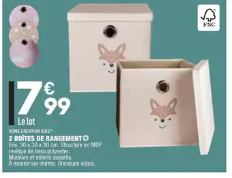 ALDI 2 Boîtes De Rangement offre
