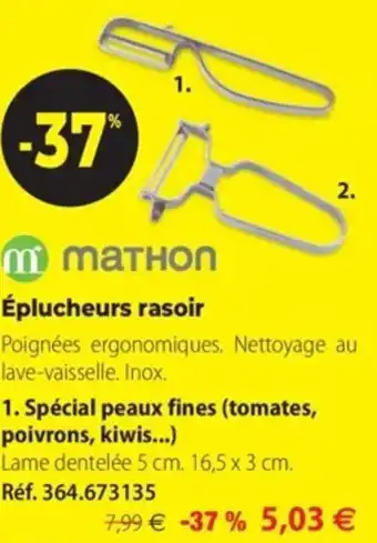 Mathon Eplucheurs Rasoir offre