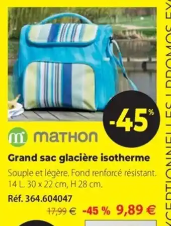 Mathon Grand Sac Glacière Isotherme offre