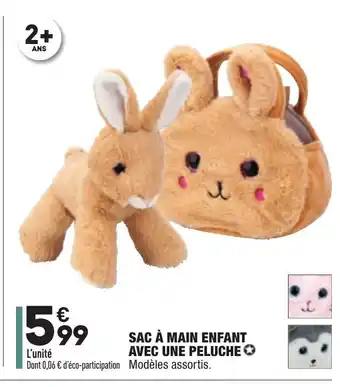 ALDI Sac à Main Enfant Avec Une Peluche offre