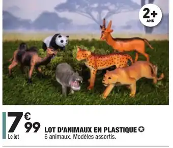 ALDI Lot D'Animaux En Plastique offre