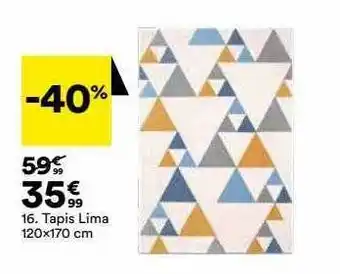 BUT Tapis lima 120 x 170 cm offre