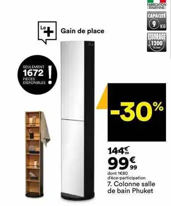 BUT Colonne salle de bain phuket offre