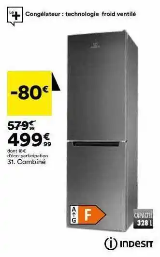 BUT Combiné indesit offre