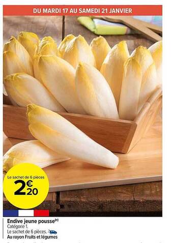 Carrefour Market Endive jeune pousse offre