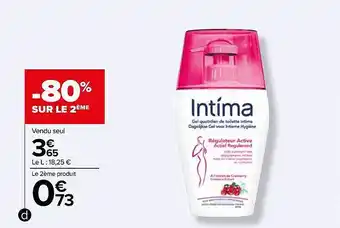 Carrefour Produit intima offre