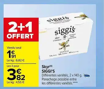 Carrefour Skyr siggi's offre