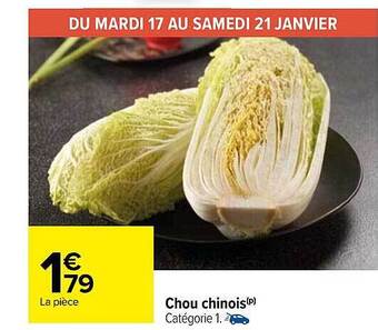 Carrefour Chou chinois offre