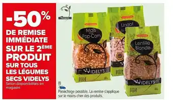 Carrefour Légumes secs videlys offre