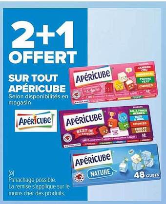 Carrefour Apéricube offre